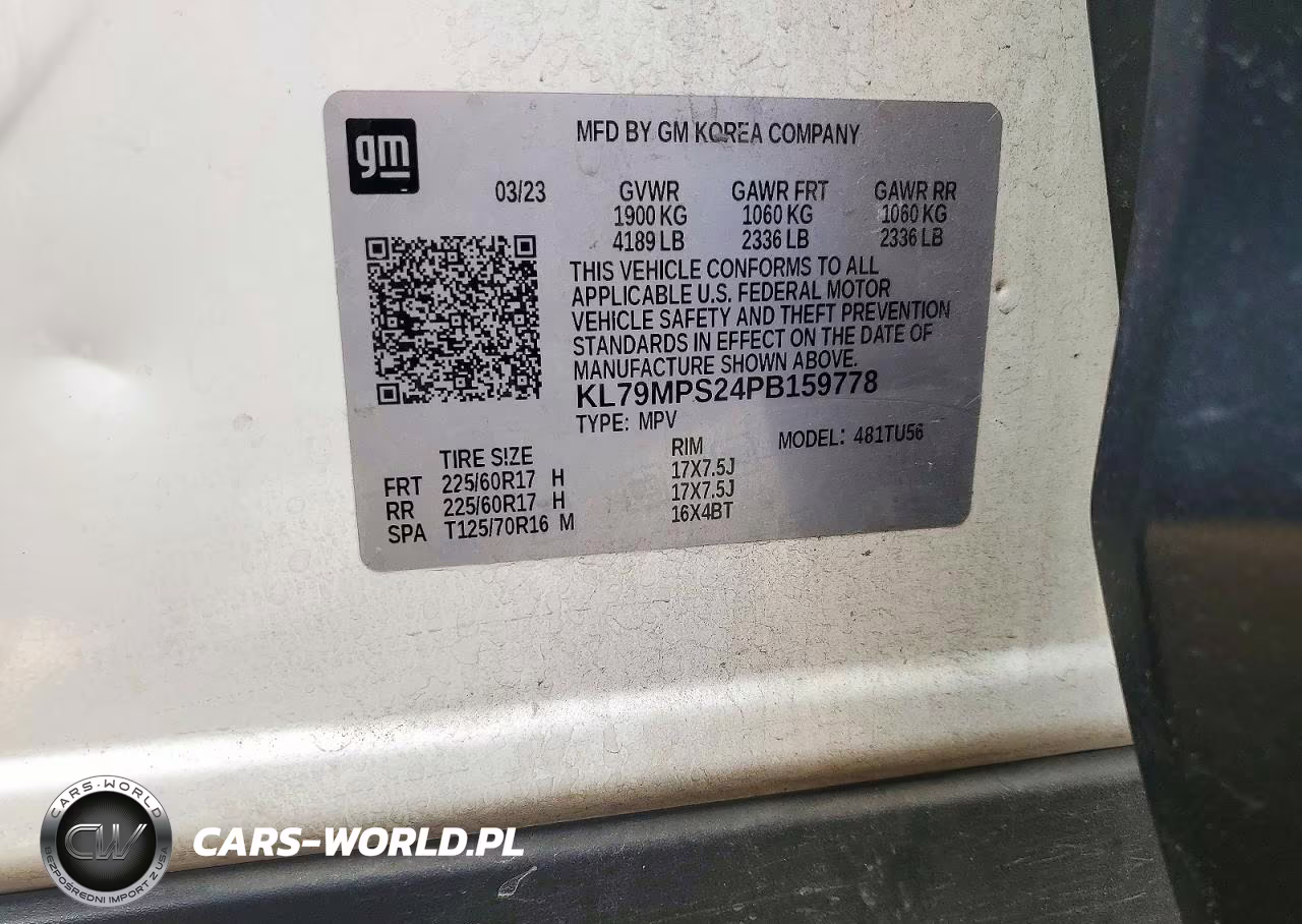 2023 Chevrolet Trailblazer Lt VIN:KL79MPS24PB159778 - 13