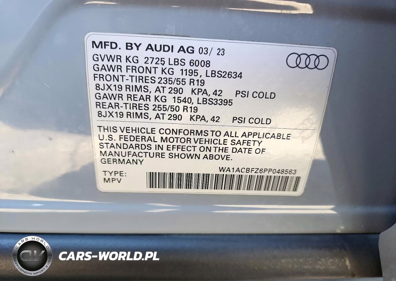 2023 Audi Q4 E-Tron Premium VIN:WA1ACBFZ6PP048563 - 14