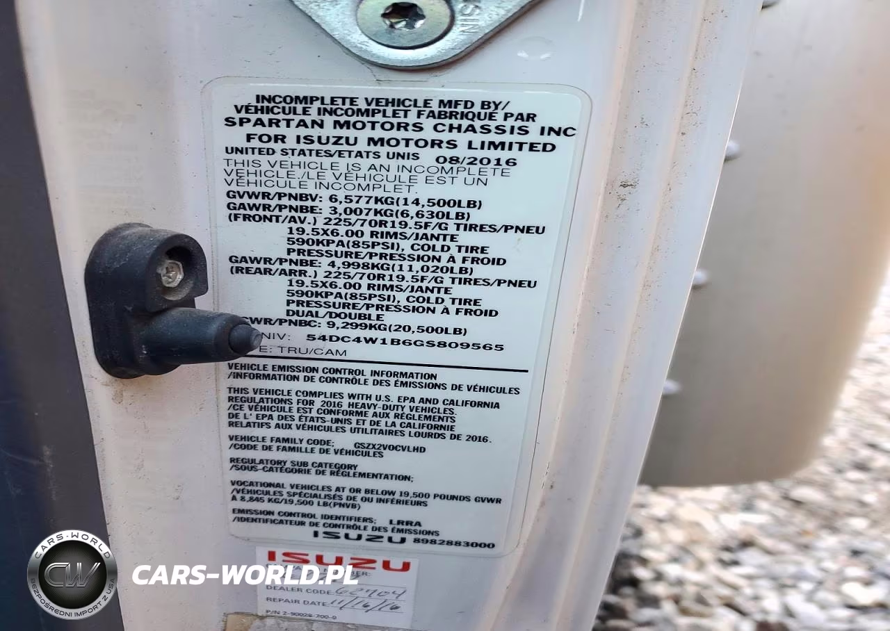 2016 Isuzu Npr Hd VIN:54DC4W1B6GS809565 - 13