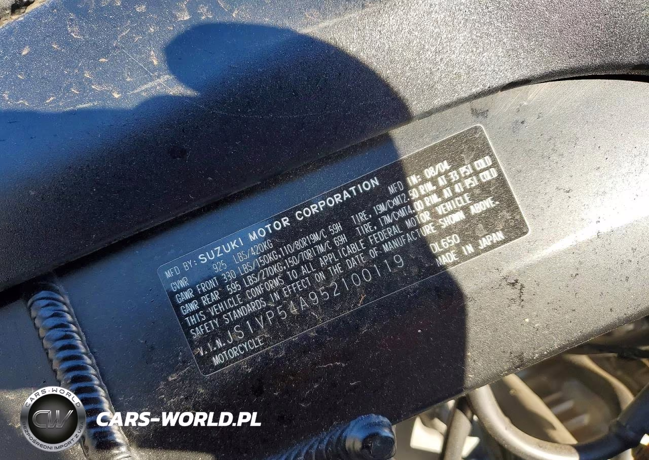 2005 Suzuki Dl650 K VIN:JS1VP54A952100119 - 9