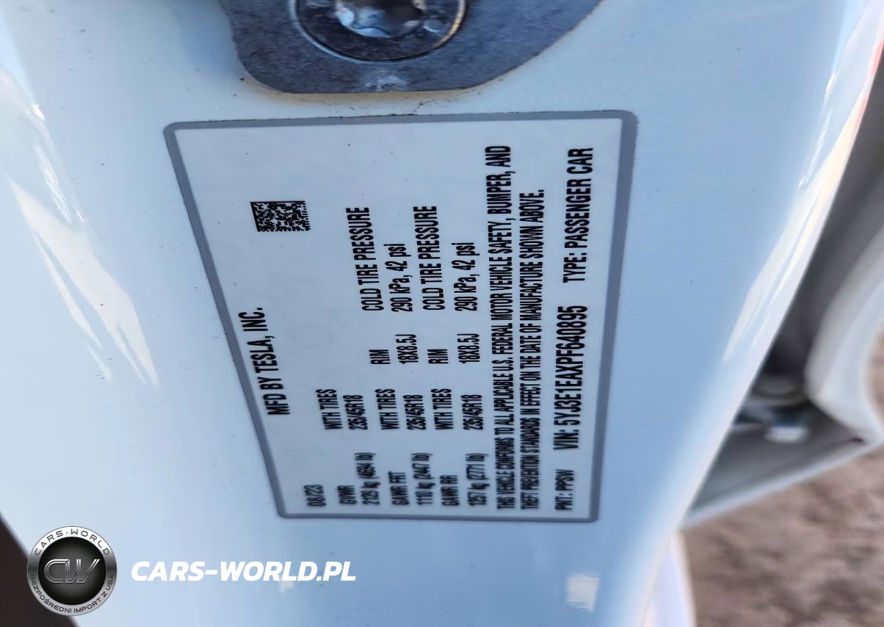 2023 Tesla Model 3 VIN:5YJ3E1EAXPF640895 - 12