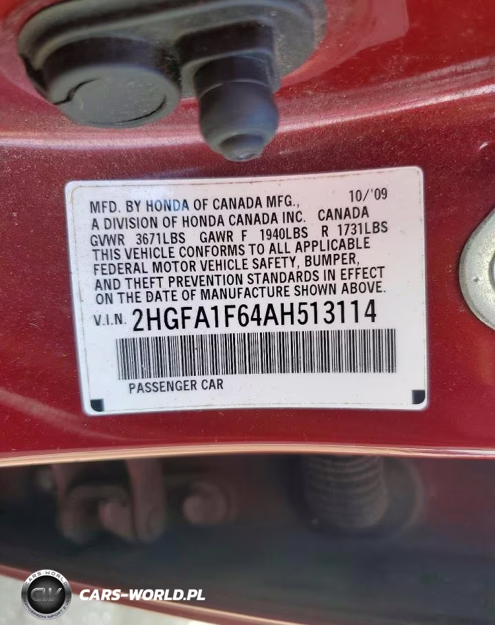 2010 Honda Civic Lx-S VIN:2HGFA1F64AH513114 - 12