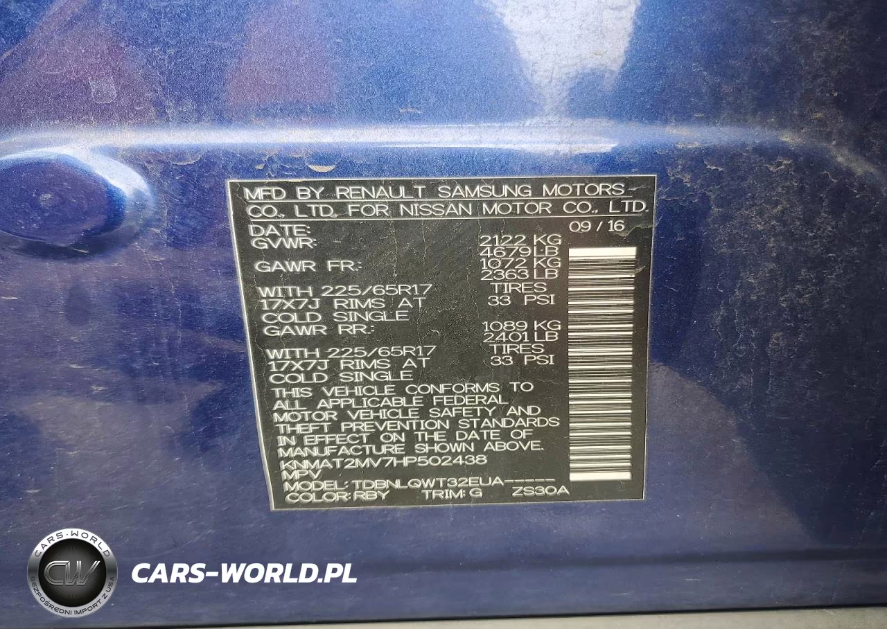 2017 Nissan Rogue Sv VIN:KNMAT2MV7HP502438 - 13