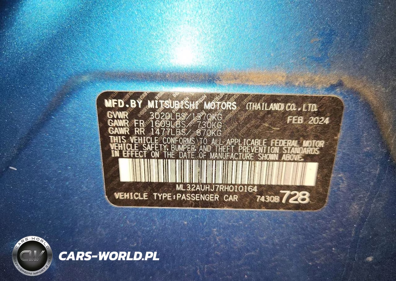 2024 Mitsubishi Mirage VIN:ML32AUHJ7RH010164 - 13