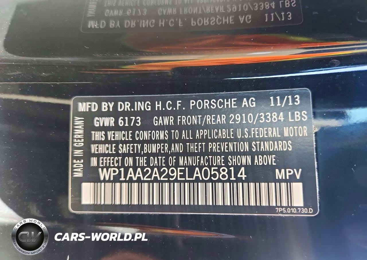 2014 Porsche Cayenne VIN:WP1AA2A29ELA05814 - 13