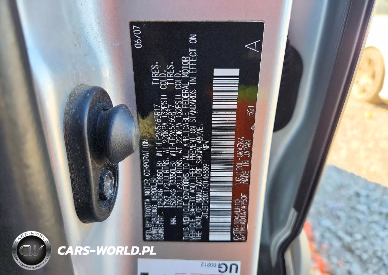 2007 Lexus Gx 470 VIN:JTJBT20X170146889 - 12