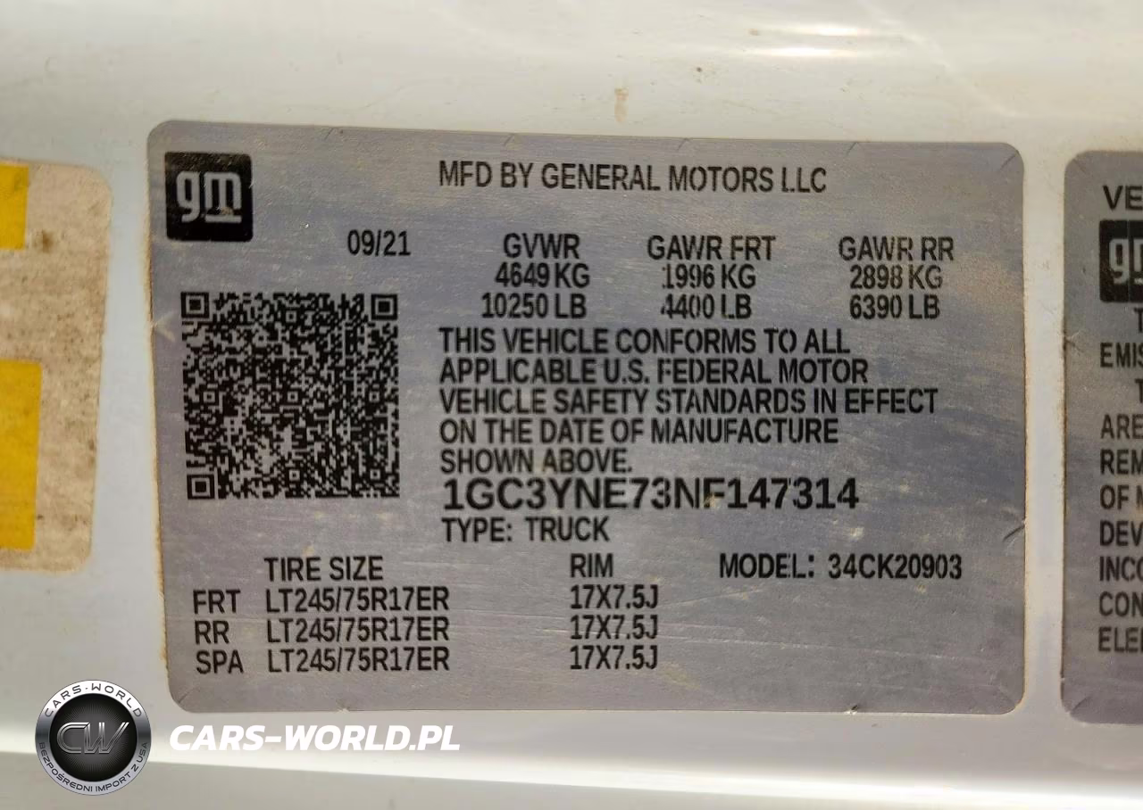 2022 Chevrolet Silverado K2500 Heavy Duty Lt VIN:1GC3YNE73NF147314 - 12