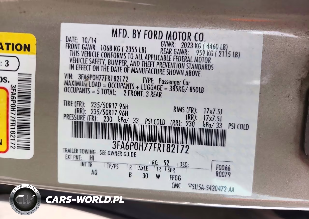 2015 Ford Fusion Se VIN:3FA6P0H77FR182172 - 13