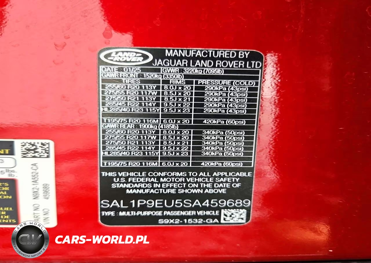 2025 Land Rover Range Rover Sport Se VIN:SAL1P9EU5SA459689 - 13