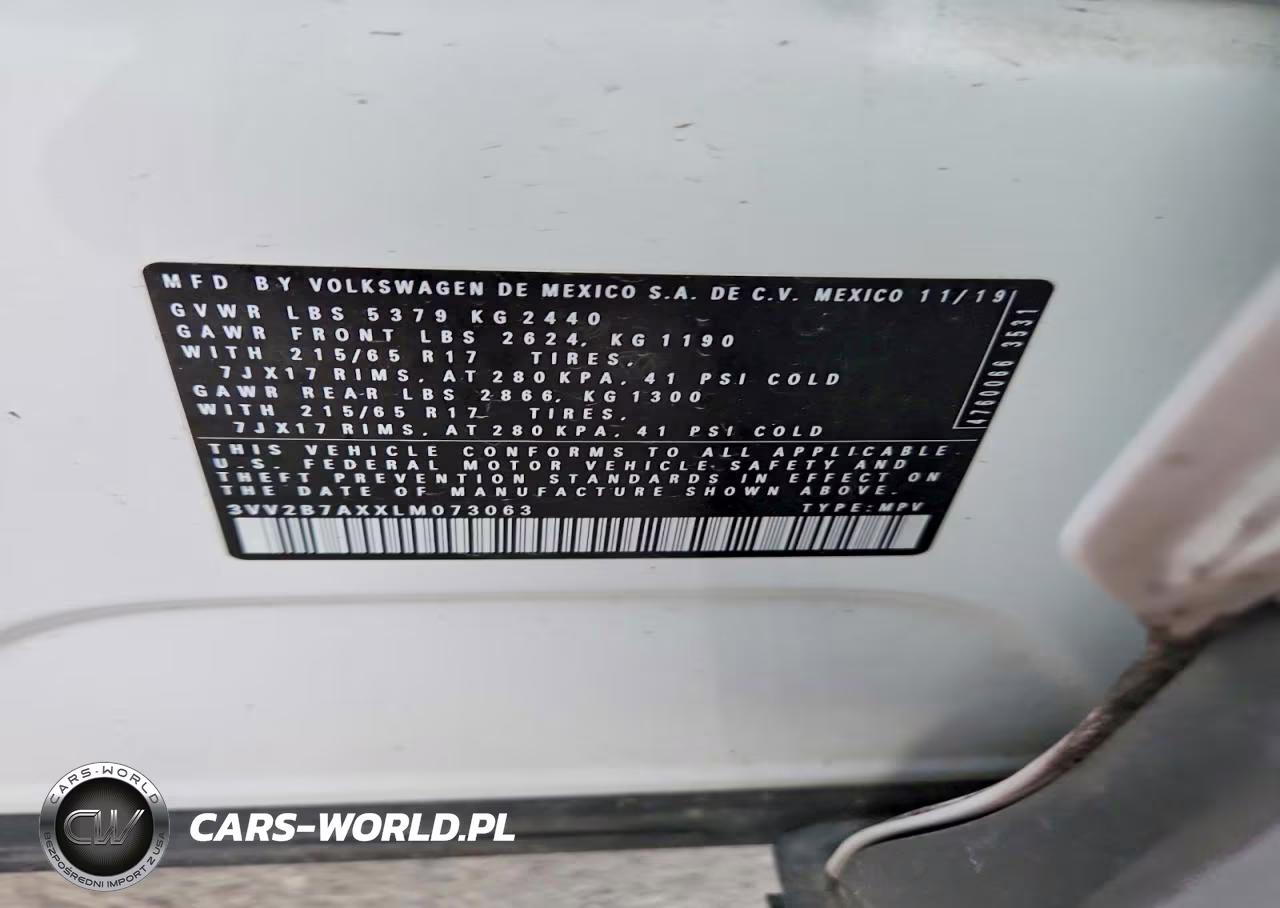 2020 Volkswagen Tiguan Se VIN:3VV2B7AXXLM073063 - 14