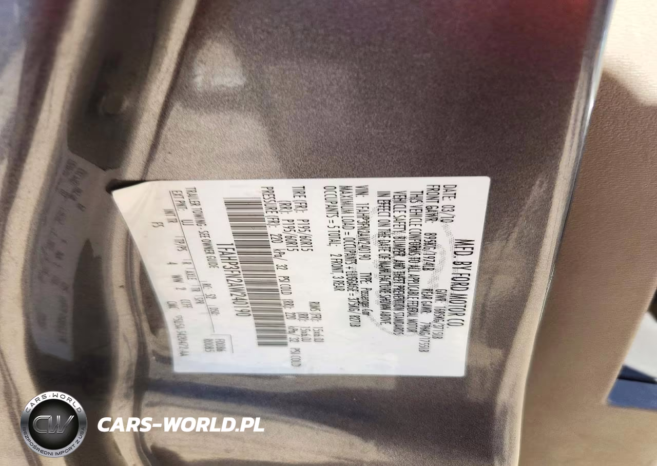 2010 Ford Focus Se VIN:1FAHP3FN2AW240190 - 12