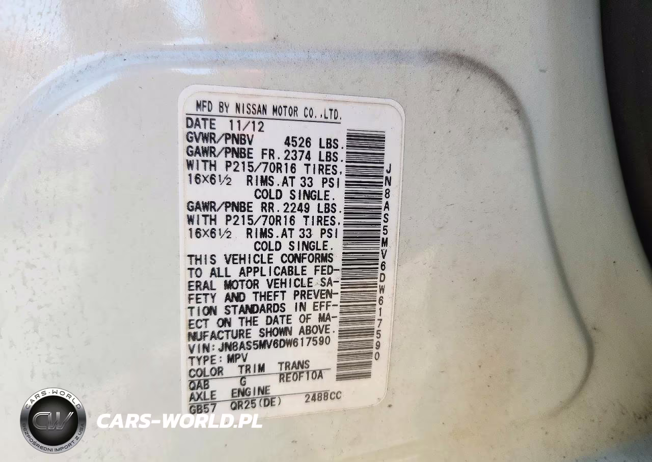 2013 Nissan Rogue S VIN:JN8AS5MV6DW617590 - 13