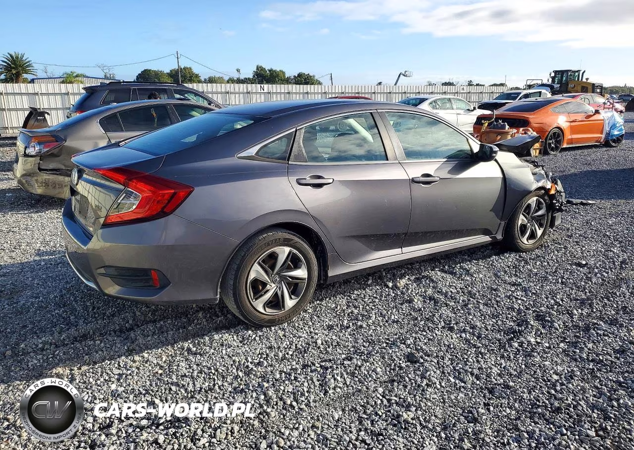 2019 Honda Civic Lx VIN:19XFC2F68KE029605 - 3