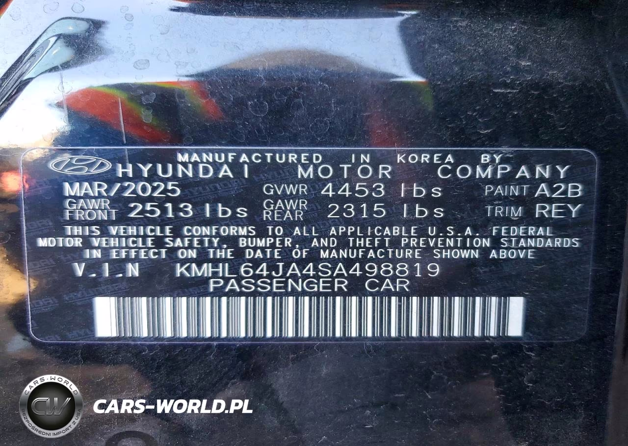 2025 Hyundai Sonata Sel VIN:KMHL64JA4SA498819 - 13