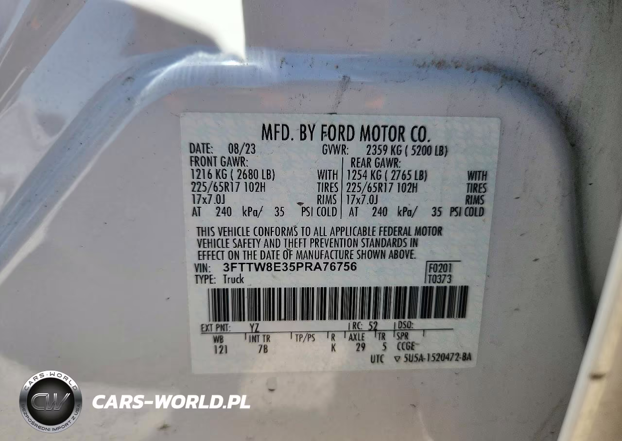 2023 Ford Maverick Xl VIN:3FTTW8E35PRA76756 - 12