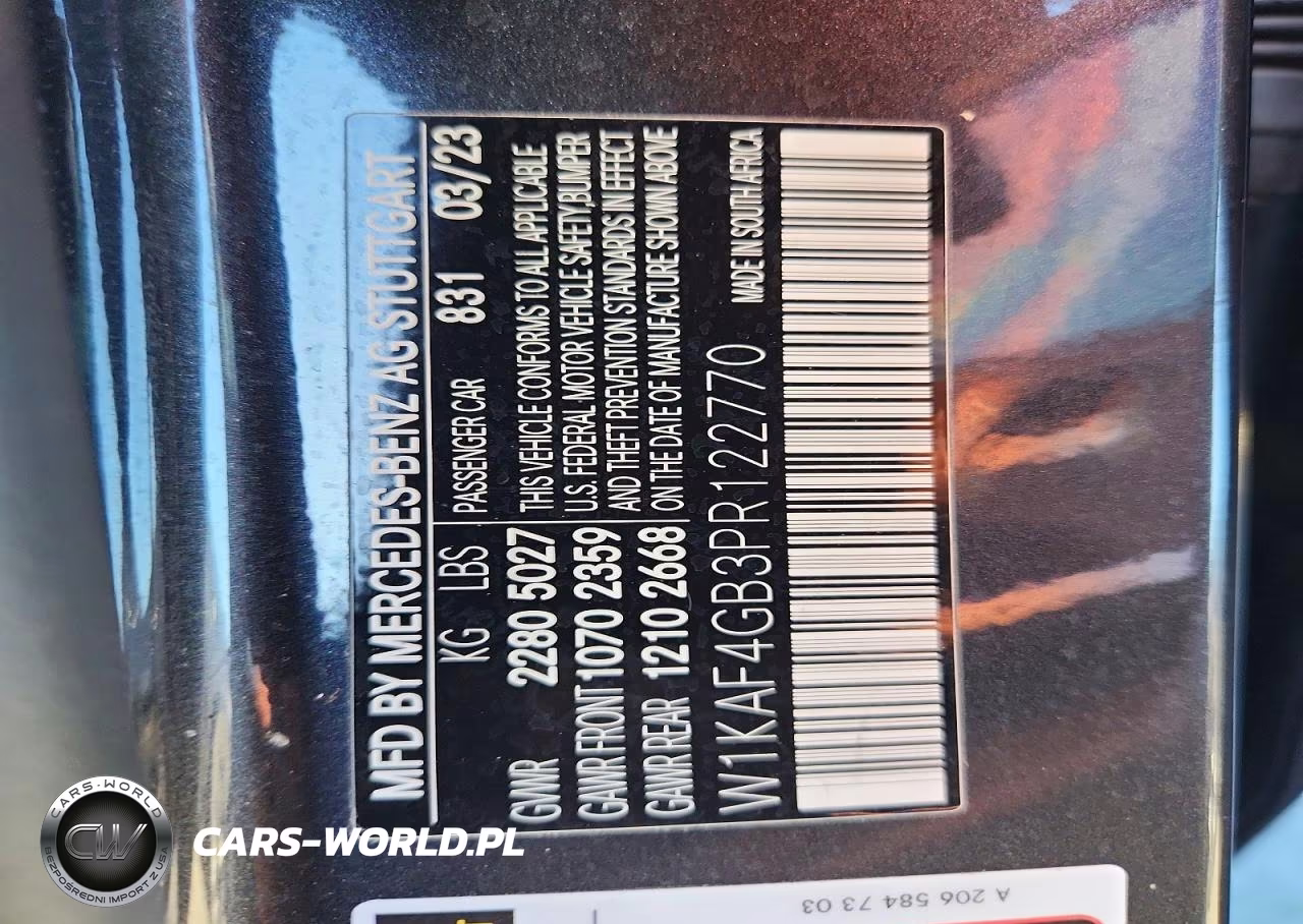 2023 Mercedes-Benz C 300 VIN:W1KAF4GB3PR122770 - 12