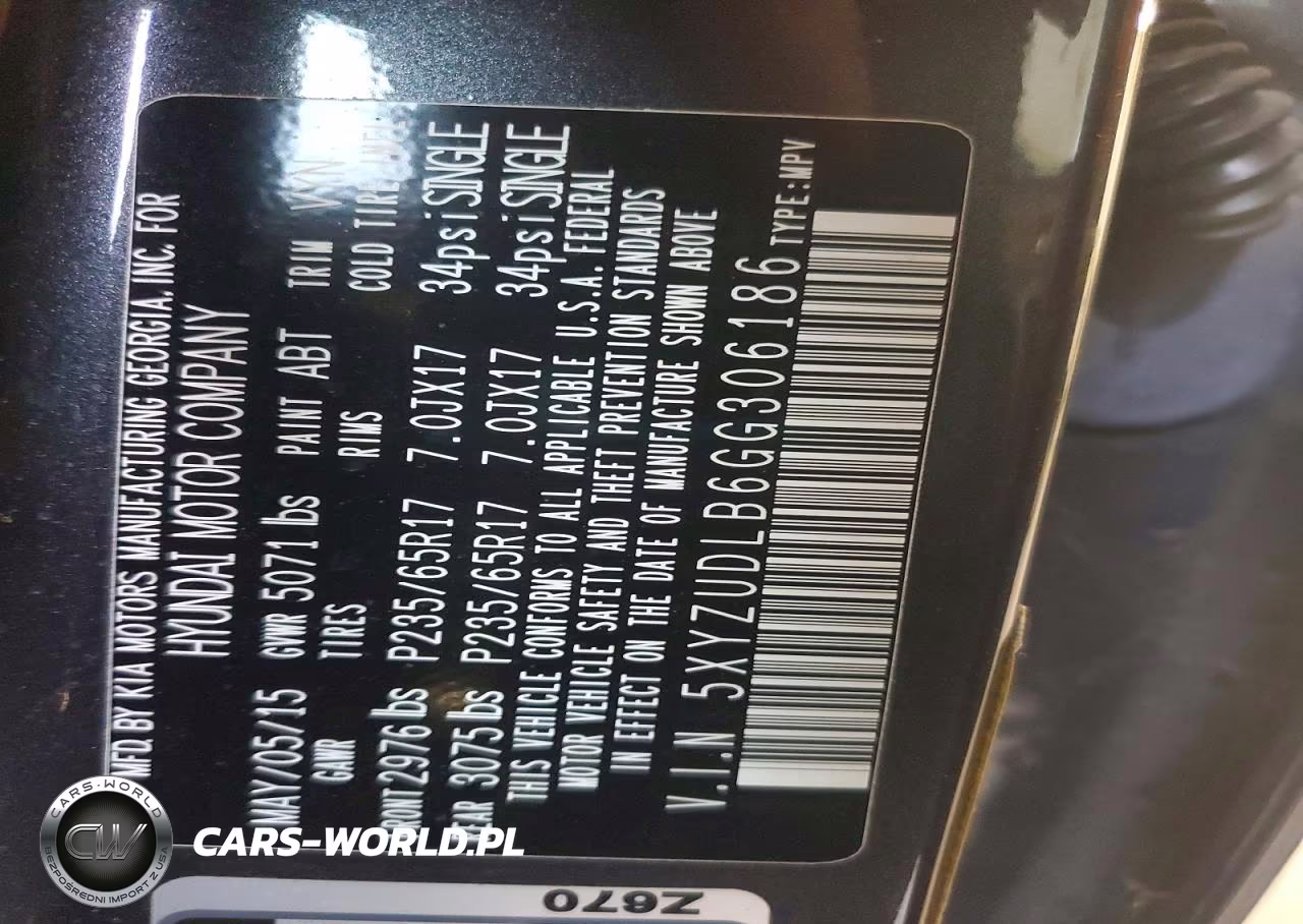 2016 Hyundai Santa Fe Sport 2.4L VIN:5XYZUDLB6GG306186 - 13