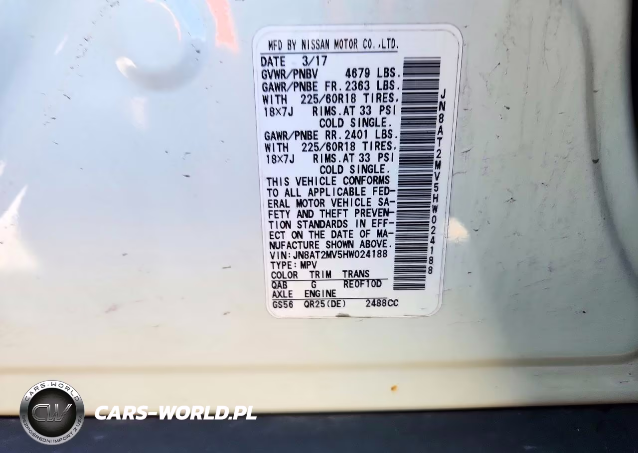 2017 Nissan Rogue S VIN:JN8AT2MV5HW024188 - 12