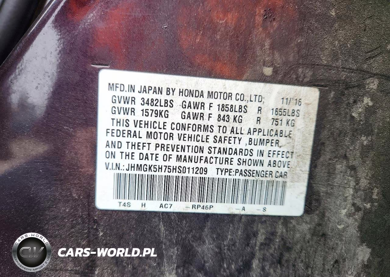 2017 Honda Fit Ex VIN:JHMGK5H75HS011209 - 12