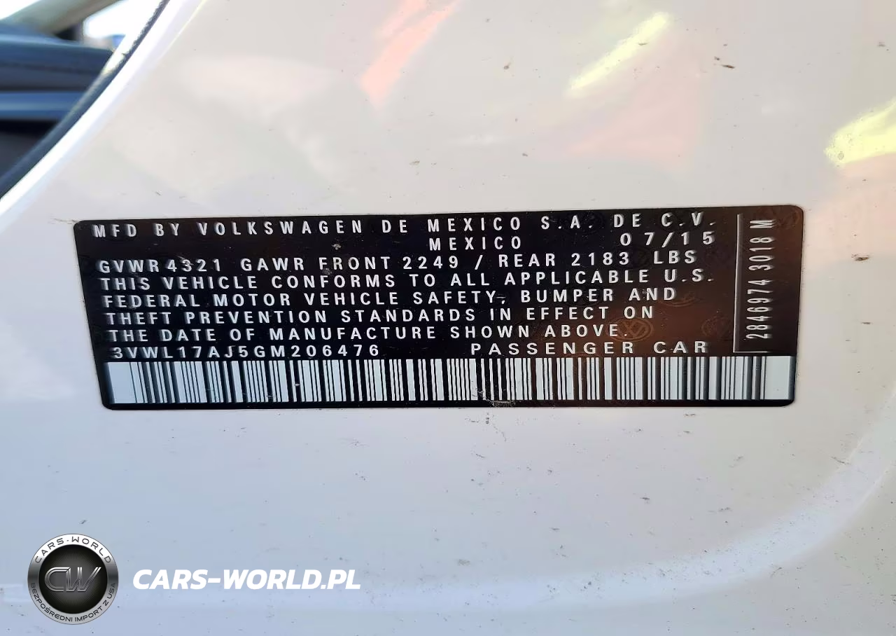 2016 Volkswagen Jetta Sel VIN:3VWL17AJ5GM206476 - 12