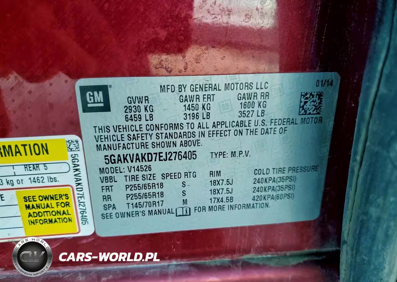 2014 Buick Enclave VIN:5GAKVAKD7EJ276405 - 12