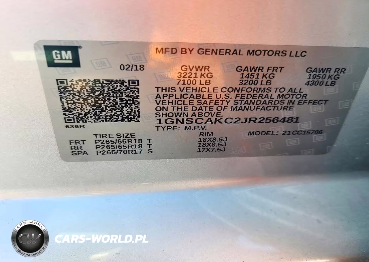2018 Chevrolet Tahoe C1500 Ls VIN:1GNSCAKC2JR256481 - 12