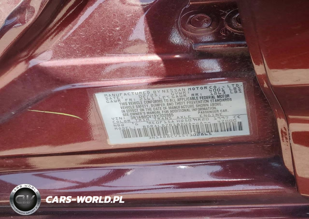 2025 Nissan Sentra Sv VIN:3N1AB8CV1SY302865 - 12