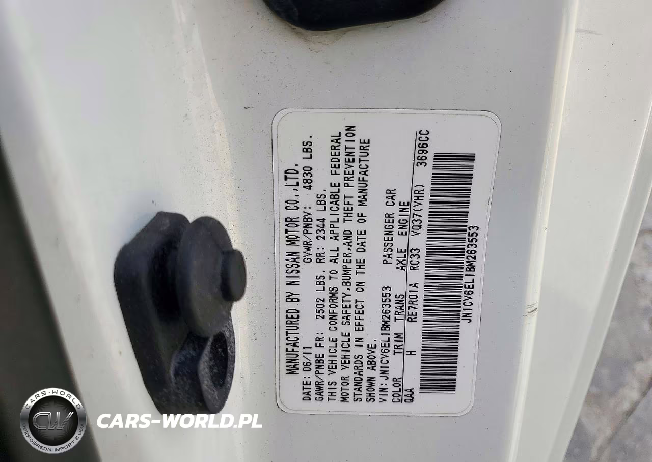 INFINITI G37 VIN:JN1CV6EL1BM263553 - 12