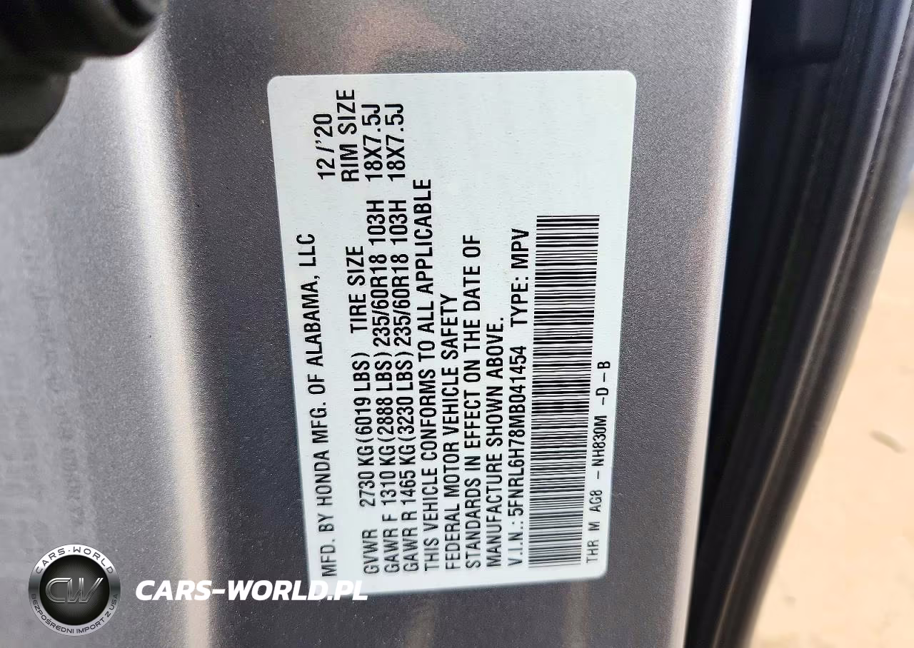 2021 Honda Odyssey Exl VIN:5FNRL6H78MB041454 - 13
