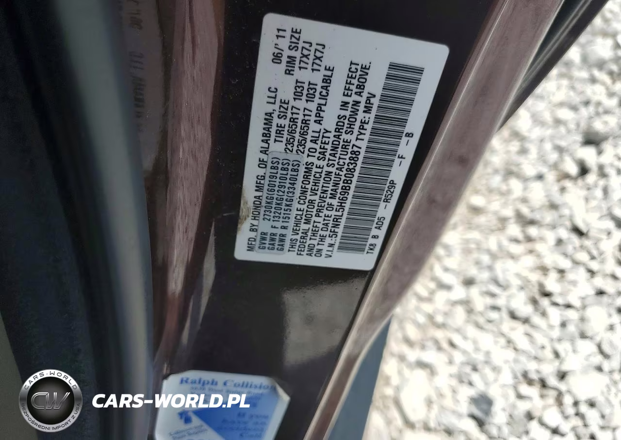 2011 Honda Odyssey Exl VIN:5FNRL5H69BB083887 - 14