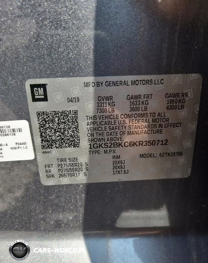 2019 GMC Yukon Slt VIN:1GKS2BKC6KR350712 - 13