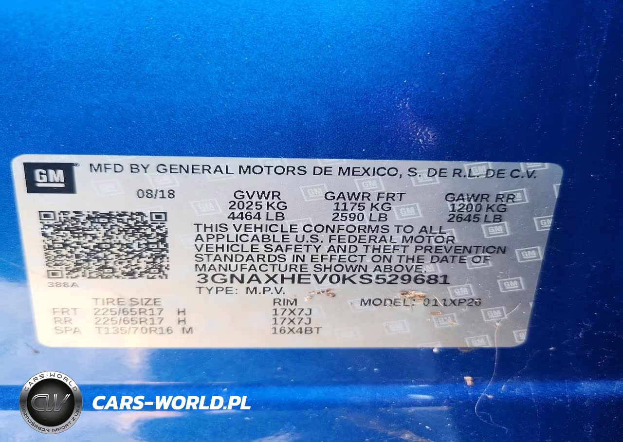 2019 Chevrolet Equinox Ls VIN:3GNAXHEV0KS529681 - 13