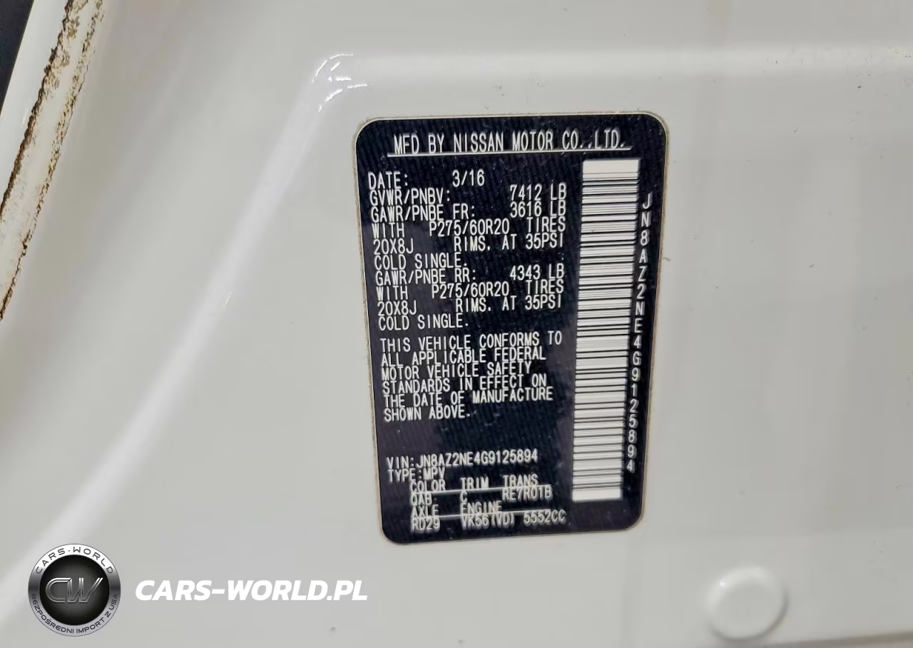 2016 Infiniti Qx80 Base VIN:JN8AZ2NE4G9125894 - 13