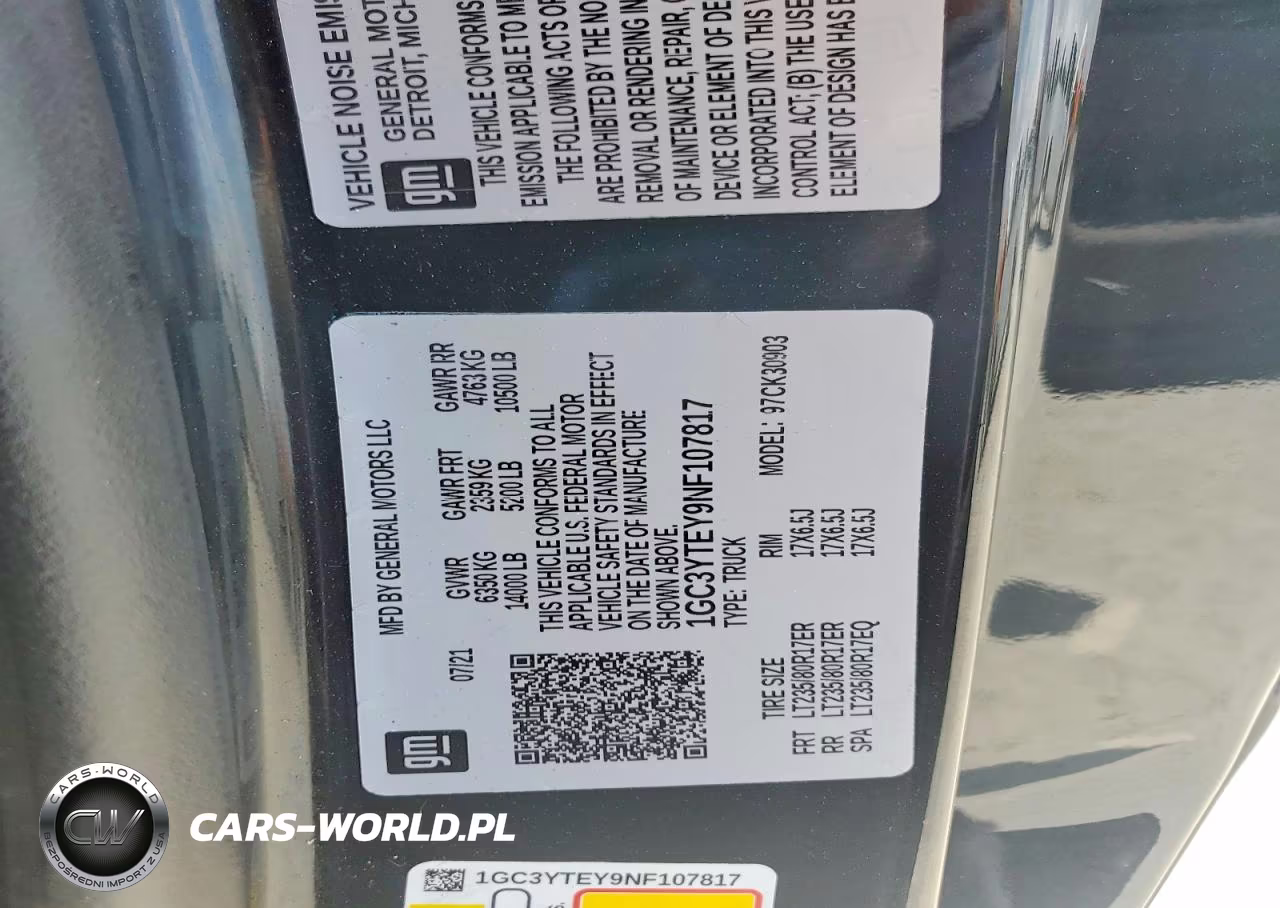 2022 Chevrolet Silverado K3500 Lt VIN:1GC3YTEY9NF107817 - 12