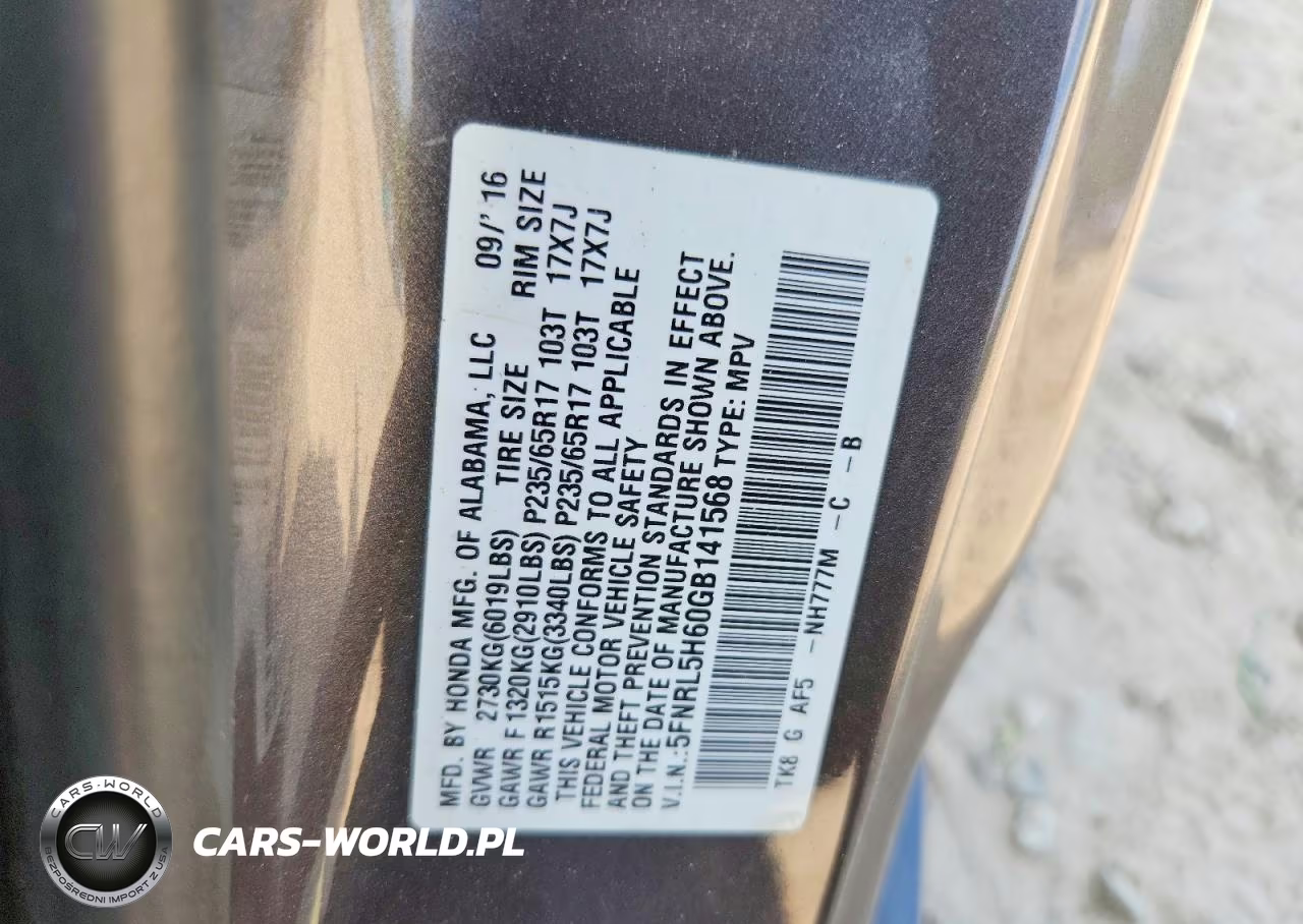 2016 Honda Odyssey Exl VIN:5FNRL5H60GB141568 - 13