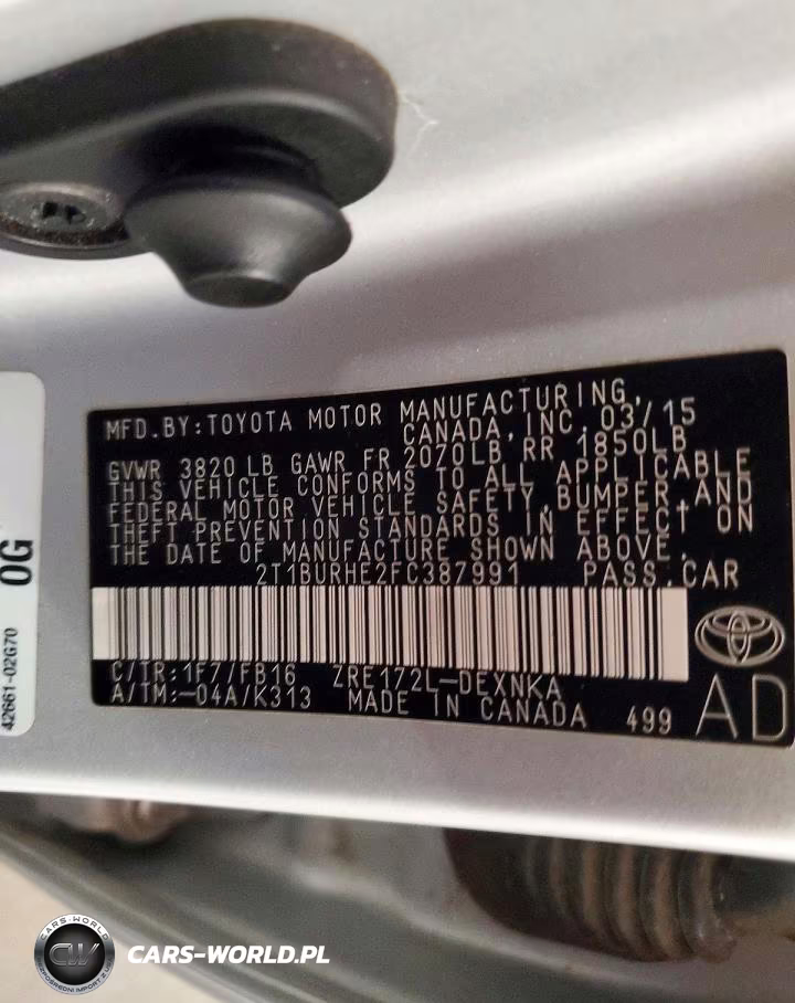 2015 Toyota Corolla Le VIN:2T1BURHE2FC387991 - 13