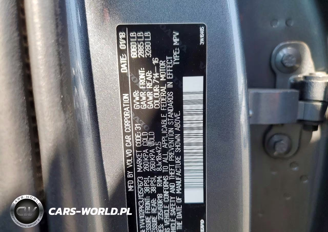2018 Volvo Xc90 T5 VIN:YV4102PK3J1357673 - 13
