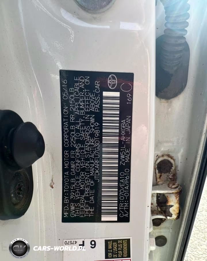 2016 Toyota Prius Four VIN:JTDKARFU7G3019819 - 10