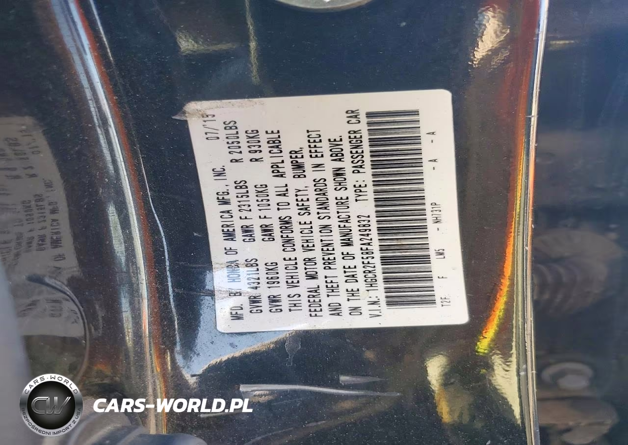 2015 Honda Accord Sport VIN:1HGCR2F58FA249832 - 12