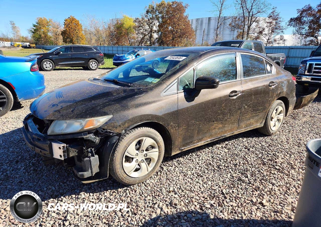 2014 Honda Civic Lx VIN:2HGFB2F58EH521295 - 1