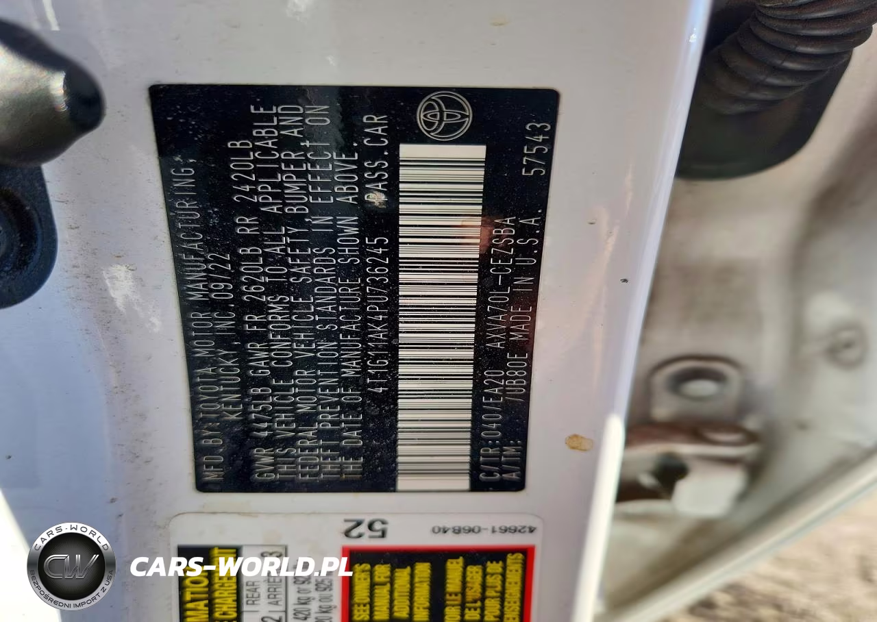 2023 Toyota Camry Se VIN:4T1G11AK4PU736245 - 13