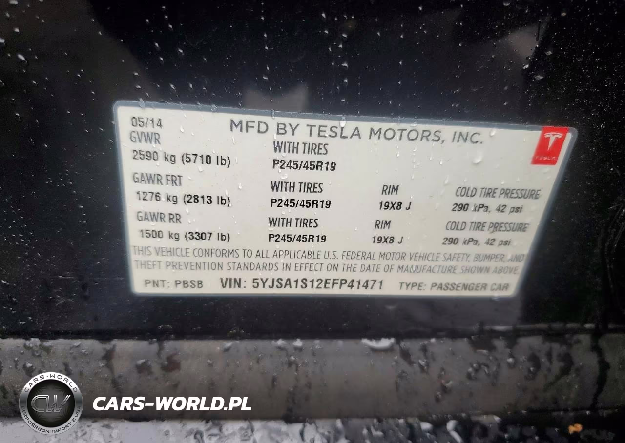 2014 Tesla Model S VIN:5YJSA1S12EFP41471 - 12