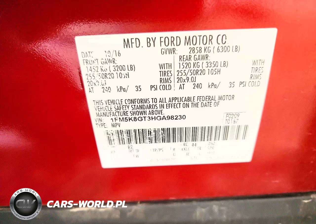 2017 Ford Explorer Sport VIN:1FM5K8GT3HGA98230 - 12