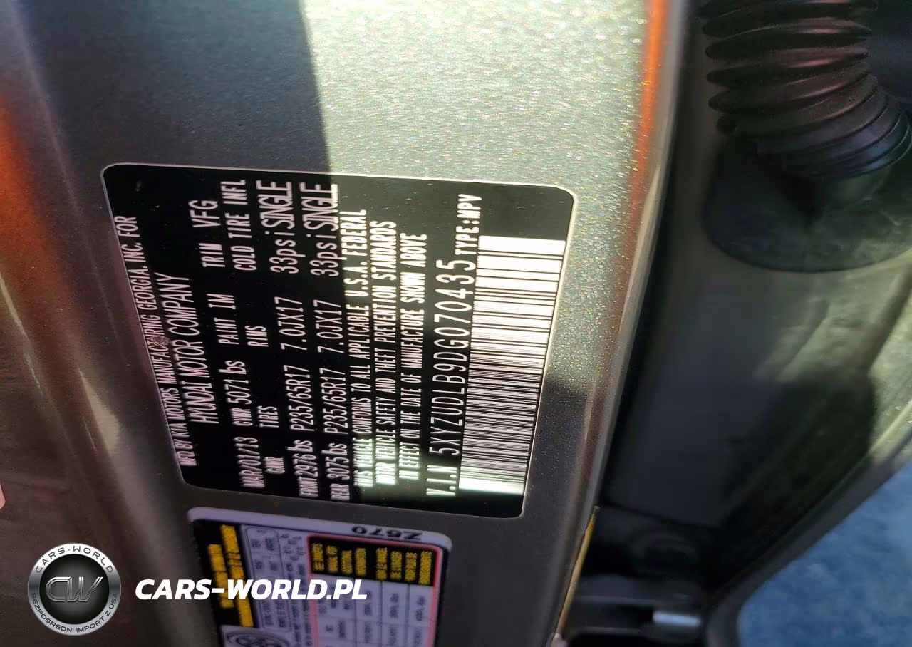 2013 Hyundai Santa Fe Sport 2.4L VIN:5XYZUDLB9DG070435 - 13