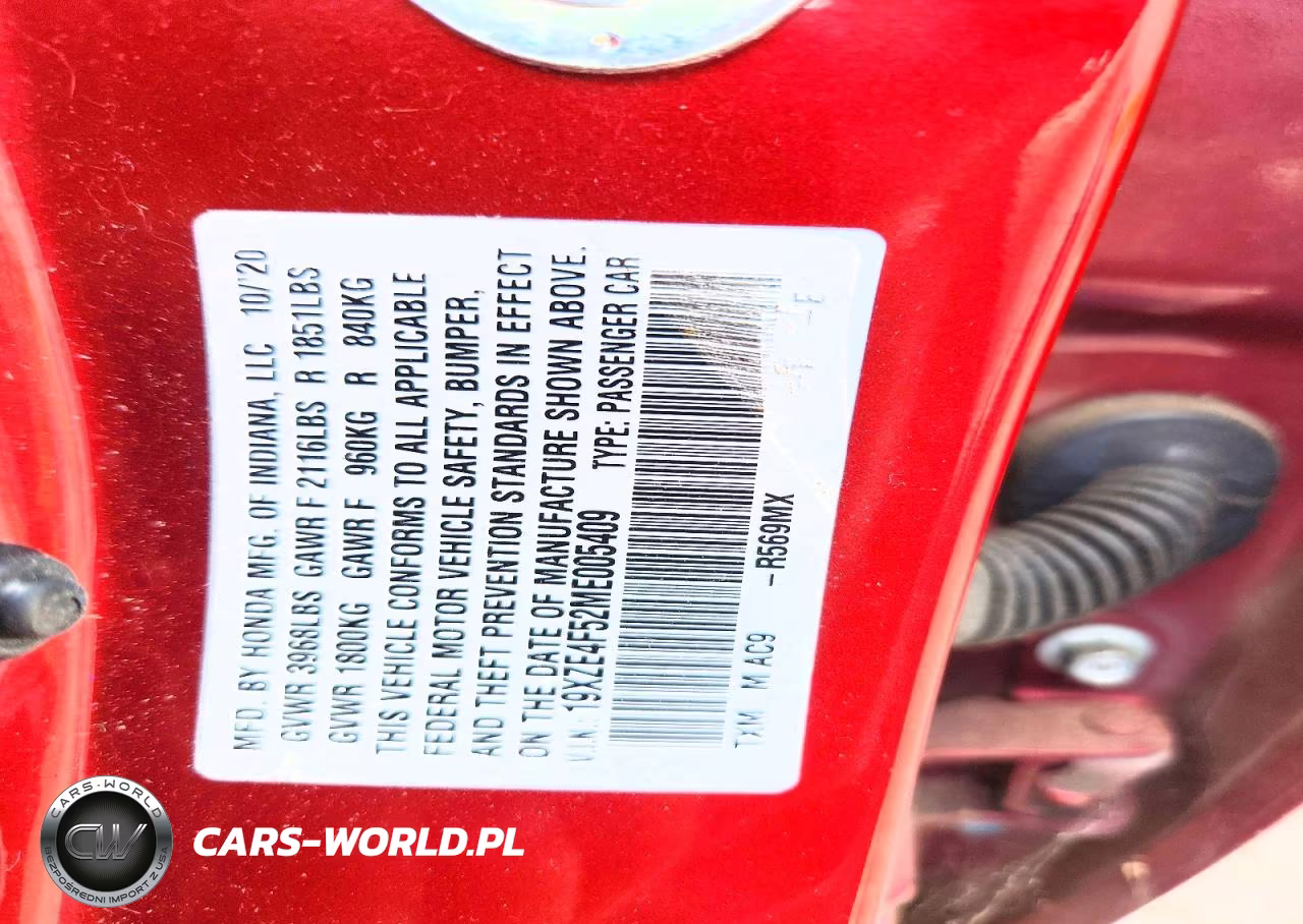 2021 Honda Insight Ex VIN:19XZE4F52ME005409 - 12