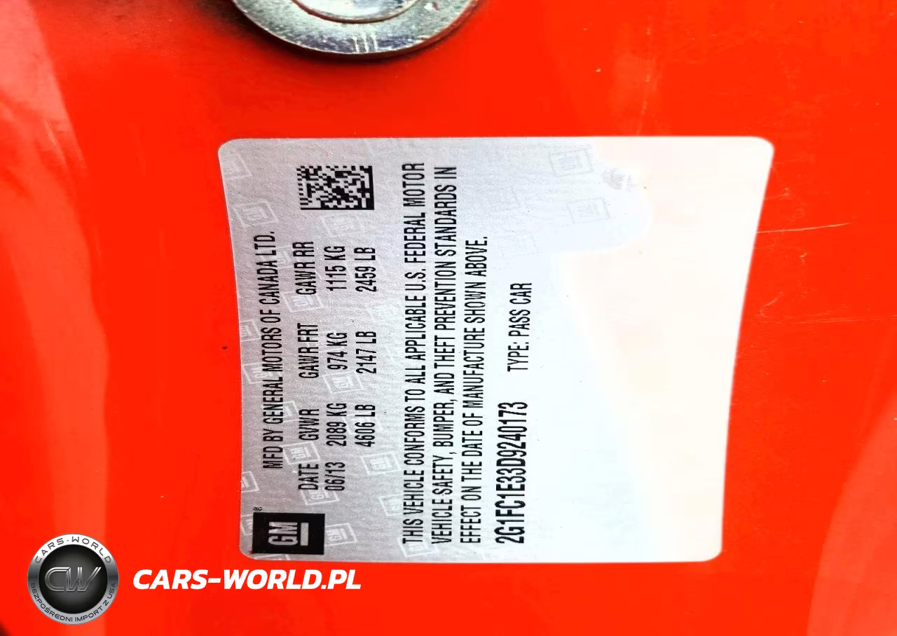 2013 Chevrolet Camaro Lt VIN:2G1FC1E33D9240173 - 12
