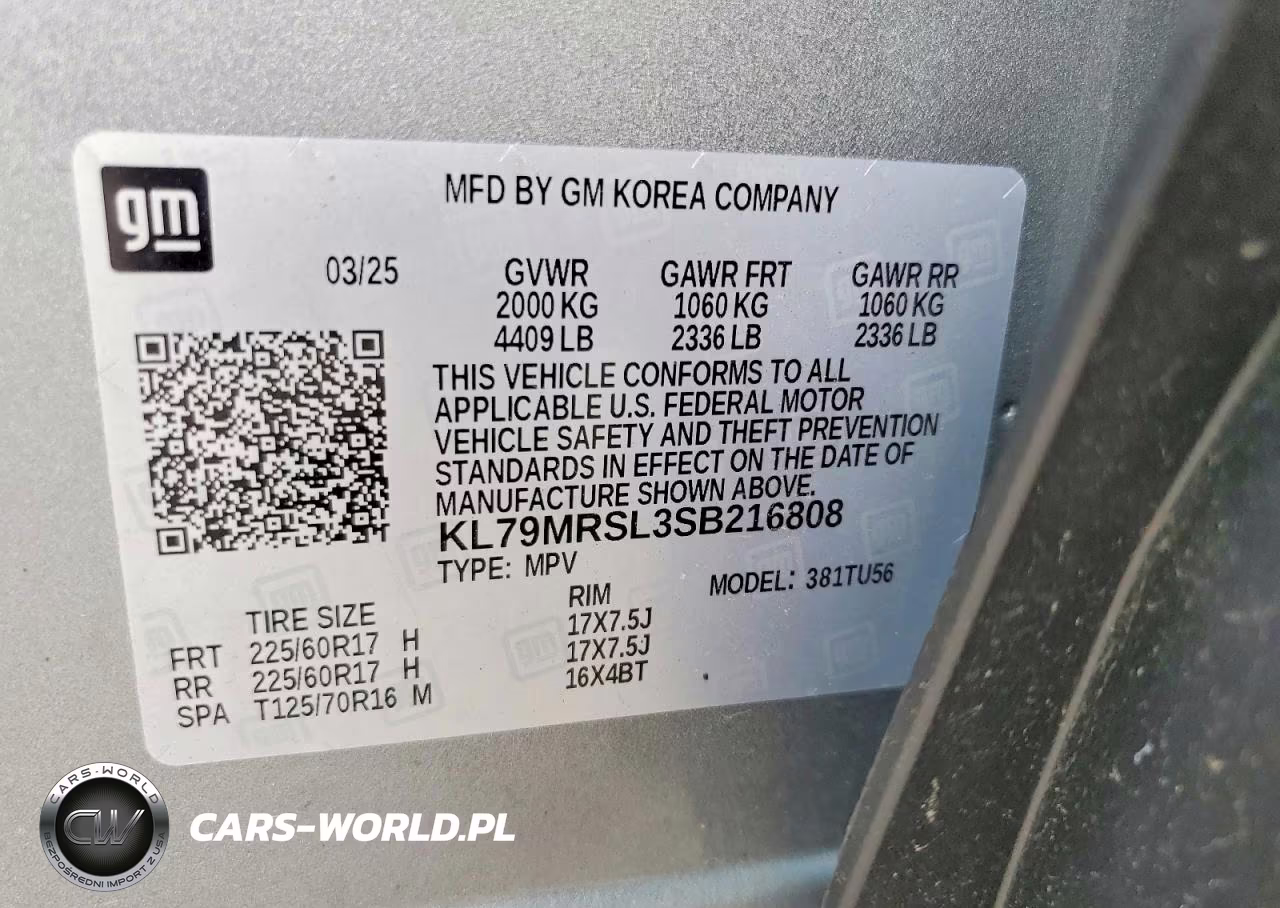 2025 Chevrolet Trailblazer Lt VIN:KL79MRSL3SB216808 - 13