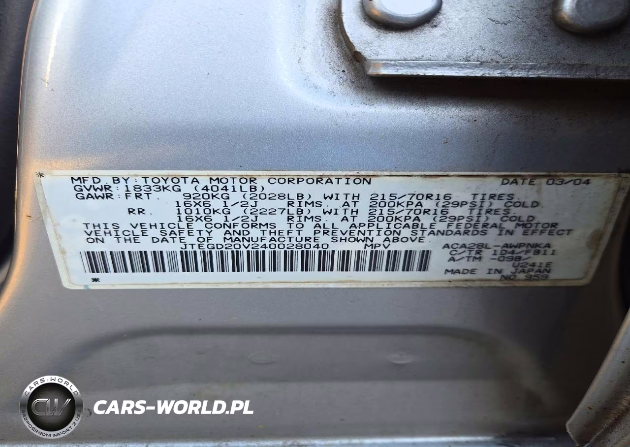 2004 Toyota Rav4 VIN:JTEGD20V240028040 - 13