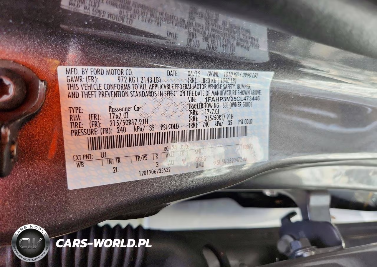 2012 Ford Focus Sel VIN:1FAHP3M25CL473445 - 12