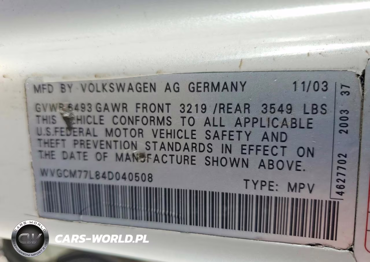 2004 Volkswagen Touareg 4.2 VIN:WVGCM77L84D040508 - 13